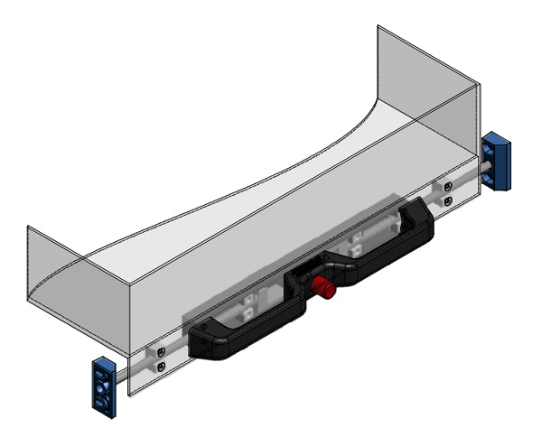 Slam lock handle