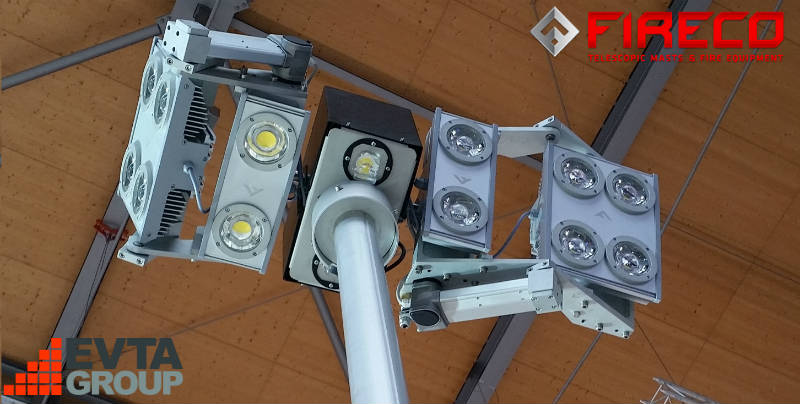 Fireco Telescopic mast with Illuminator EVTA
