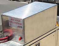 Red door gel crew protection system drop on module